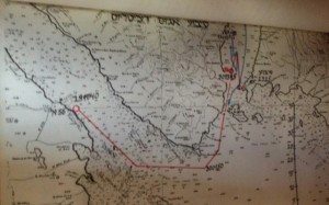 מהלך אונית התופת אגיוס דמטריוס מגילוי במפרץ סואץ 291840 עד התפוצצות וטביעה 302325