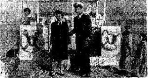 יהודה בכר ואשתו על סיפון "קאליפסו" (מתוך "מעריב" 29.3.1959)