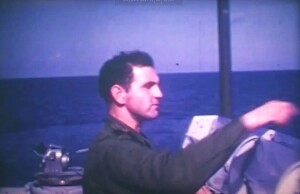 משה אורון בגשר אח"י חיפה סער 2 בהפלגה משרבורג לישראל אוקטובר 1968