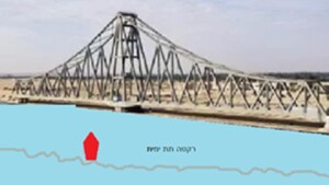 גשר הפירדן במצב פתוח